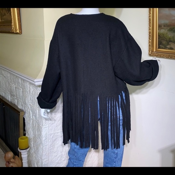 Vintage Le Chateau fringed appliqué jacket - Picture 7 of 9